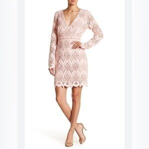 Stylestalker Pink Lace Crochet Dress – Romantic & Chic (NWT) Size M